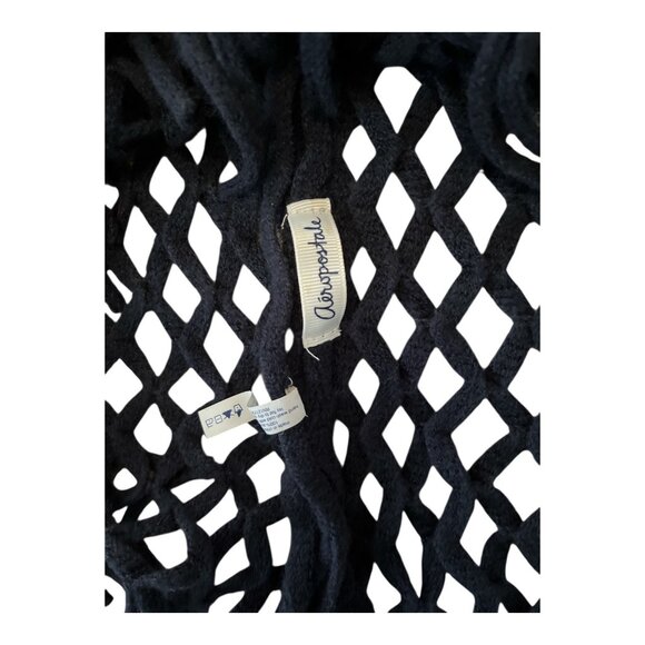 Set of 2 Aeropostale Knit Mesh Tube Scarves – Reddish/Pink & Dark Blue – 34 x 17 - Picture 2 of 4